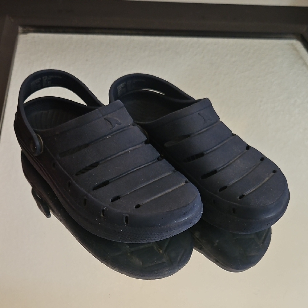 Kids Navy Clogs